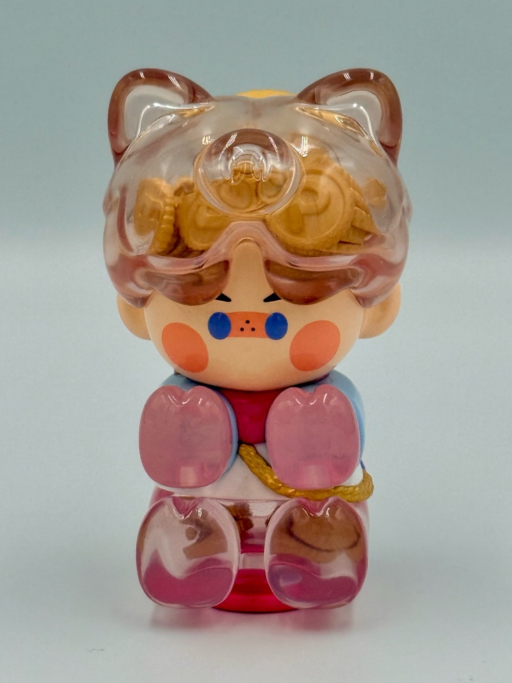 New POP MART PINO JELLY In Your Life Series - Piggy Bank With Coins Figurine